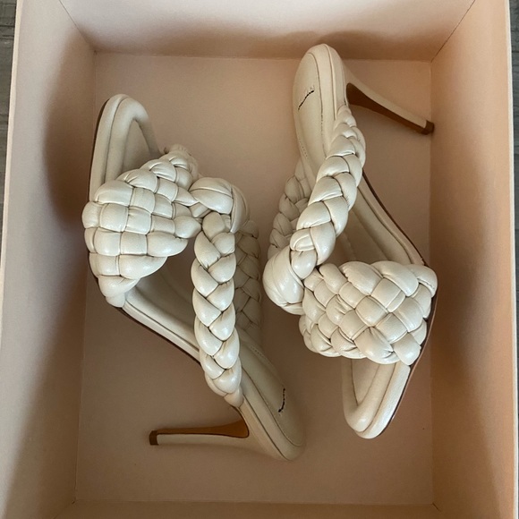 ALEXANDRE BIRMAN Carlotta Braided Leather Stiletto Sandals - Picture 4 of 5